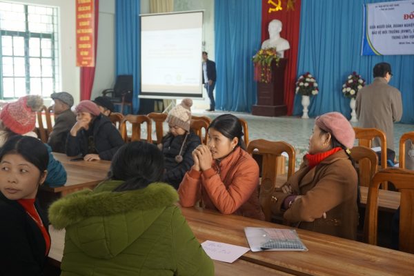 Dialog among local governments, enterprises and community on mining in 2 communes in Ha Giang
