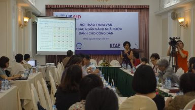 Hội thảo tham vấn “Báo cáo Ngân sách nhà nước dành cho công dân” tại Hà Nội