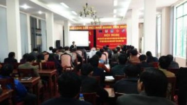 Người dân tỉnh Quảng Trị tham gia đánh giá về thực hiện nghị định của HĐND tỉnh về khuyến nông – lâm – ngư, thú y và kinh tế tập thể.