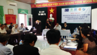 Hội thảo “Báo cáo kết quả khảo sát việc thực hiện công khai minh bạch, trách nhiệm giải trình và sự tham gia của người dân vào quản lý NSNN” tại tỉnh Quảng Trị